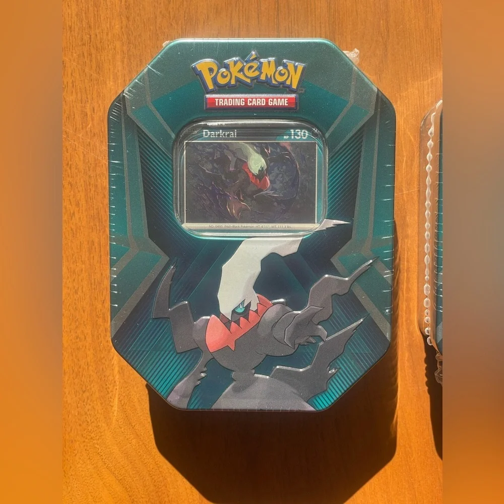 pokemon darkrai tin trading card game Darkrai Mysterious Tin - Pokemon Tin Opening